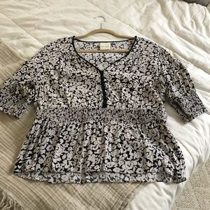 Peplum top from Antropologie